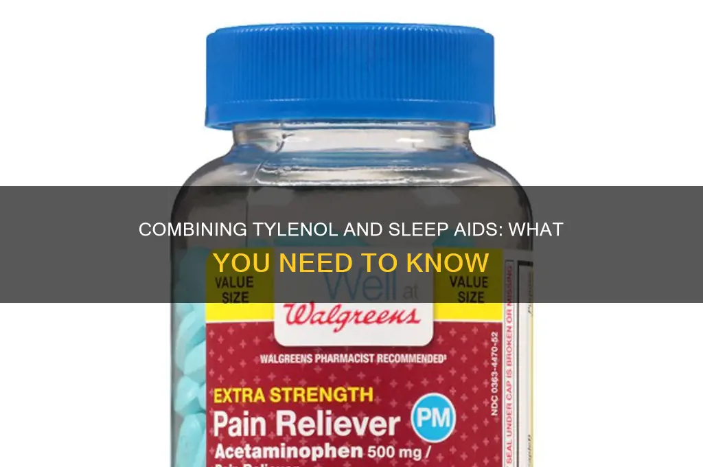 can i take tylenol with sleeping pills