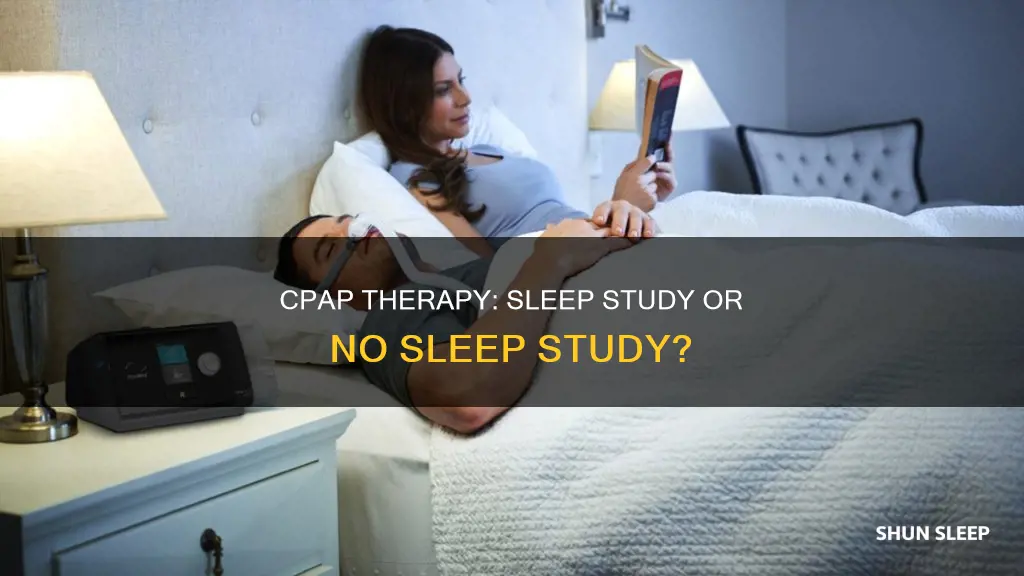 can i use a cpap machine without a sleep study