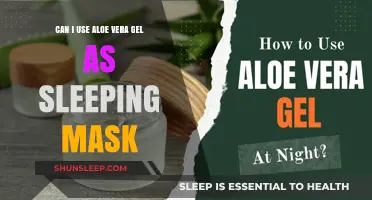 Aloe Vera Gel: Your Skin's Sleeping Savior