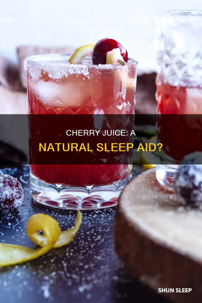 can i use black cherry juice for sleep