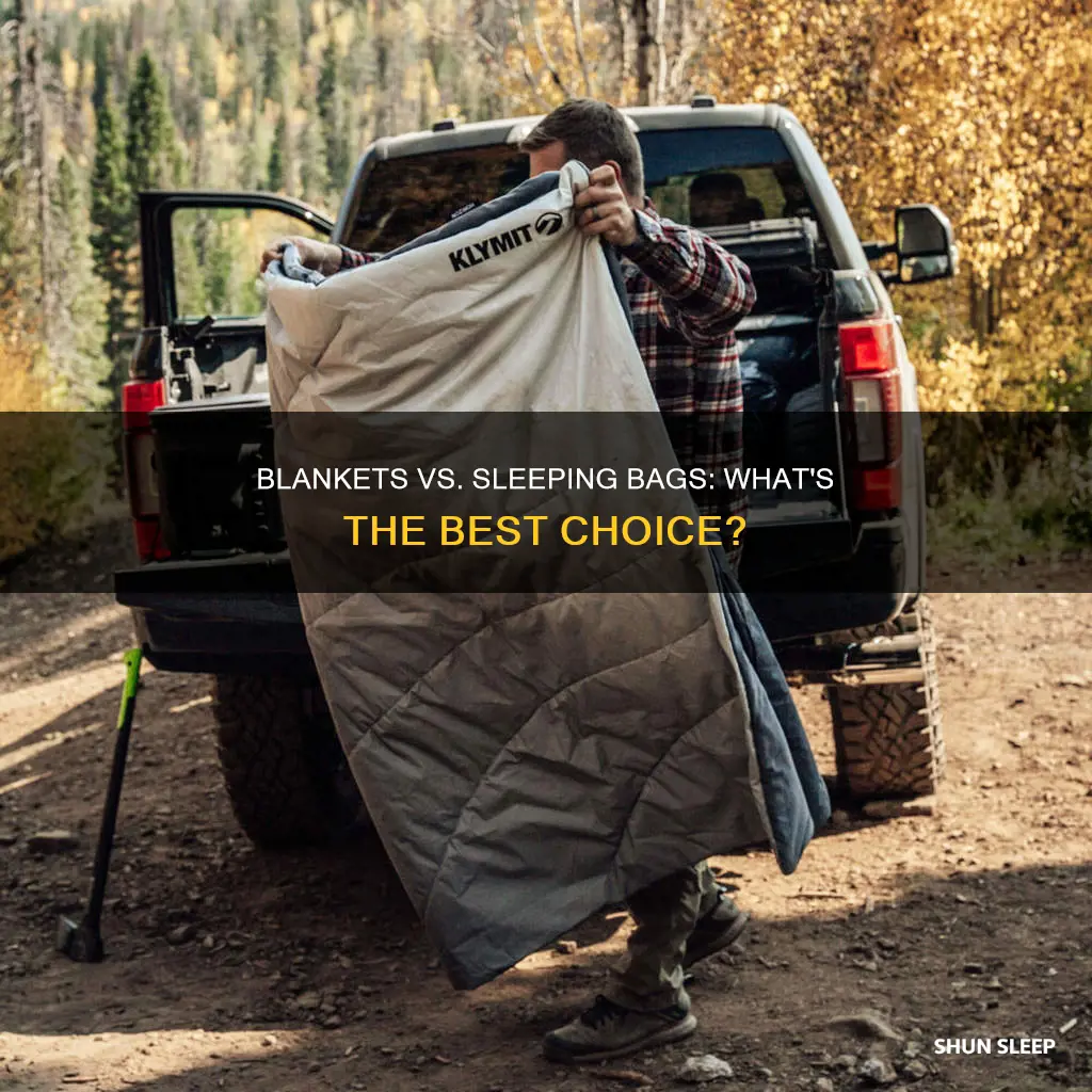 can i use blankets instead of a sleeping bag