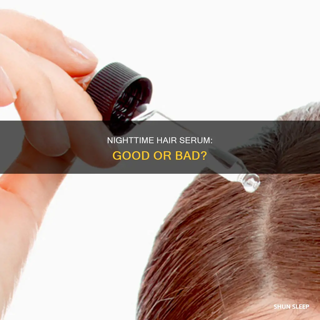can i use hair serum before sleep