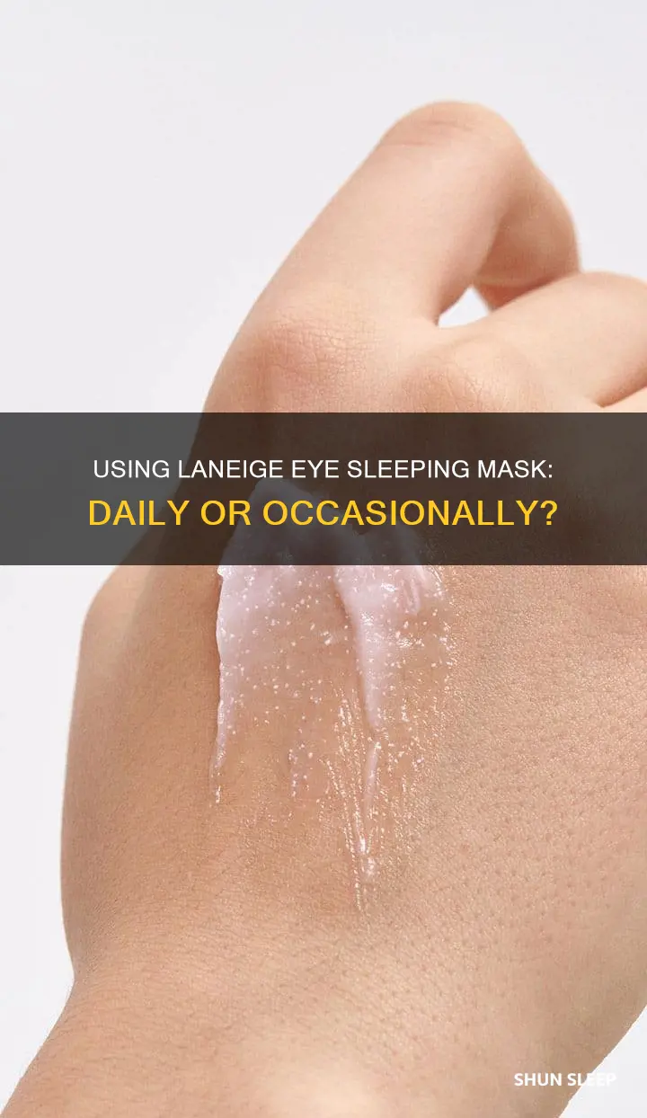 can i use laneige eye sleeping mask everyday