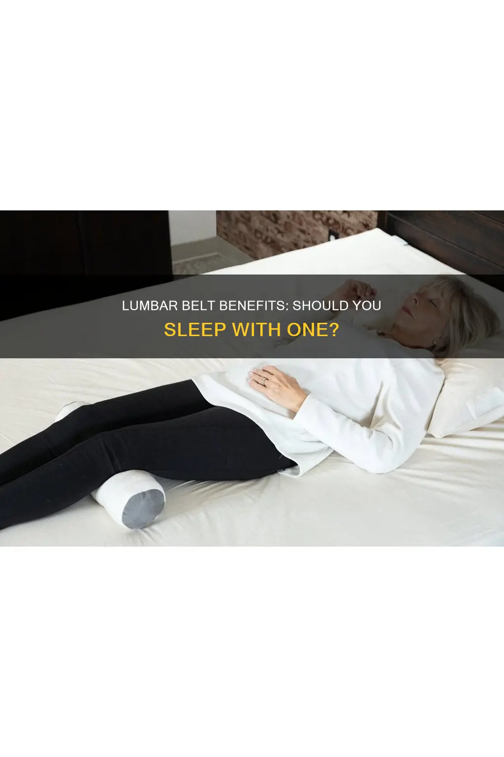 can i use lumbar belt while sleeping