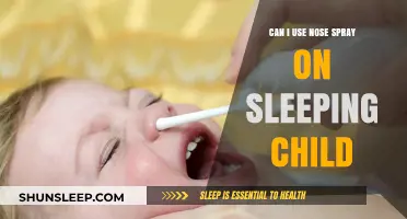 Should You Use Nasal Spray on Sleeping Children?