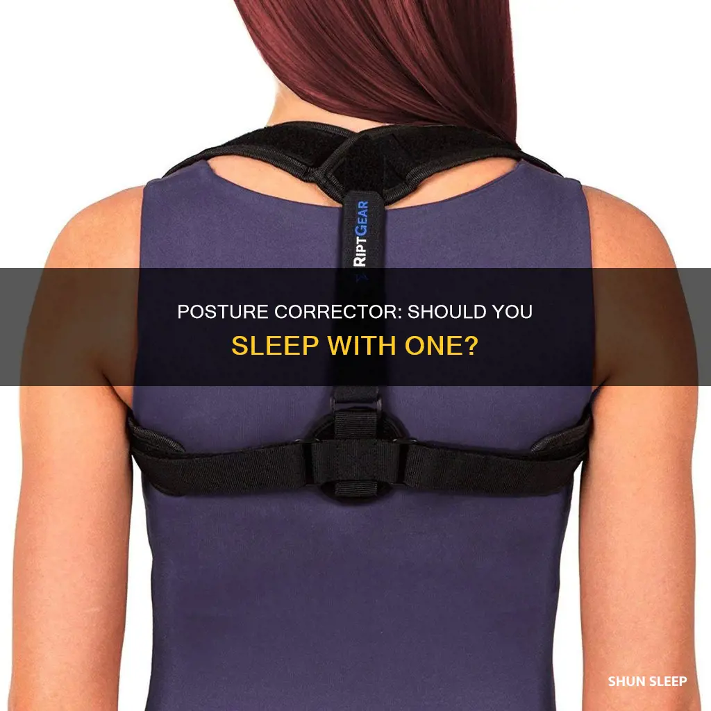 can i use posture corrector while sleeping