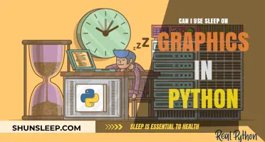 Exploring Sleep on Graphics in Python