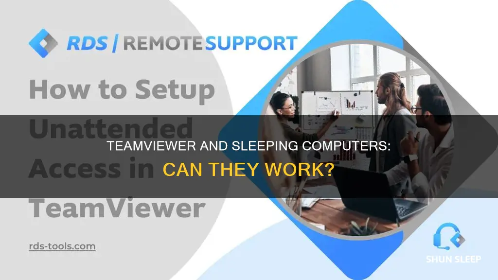 can i use teamviewer if my computer is sleeping
