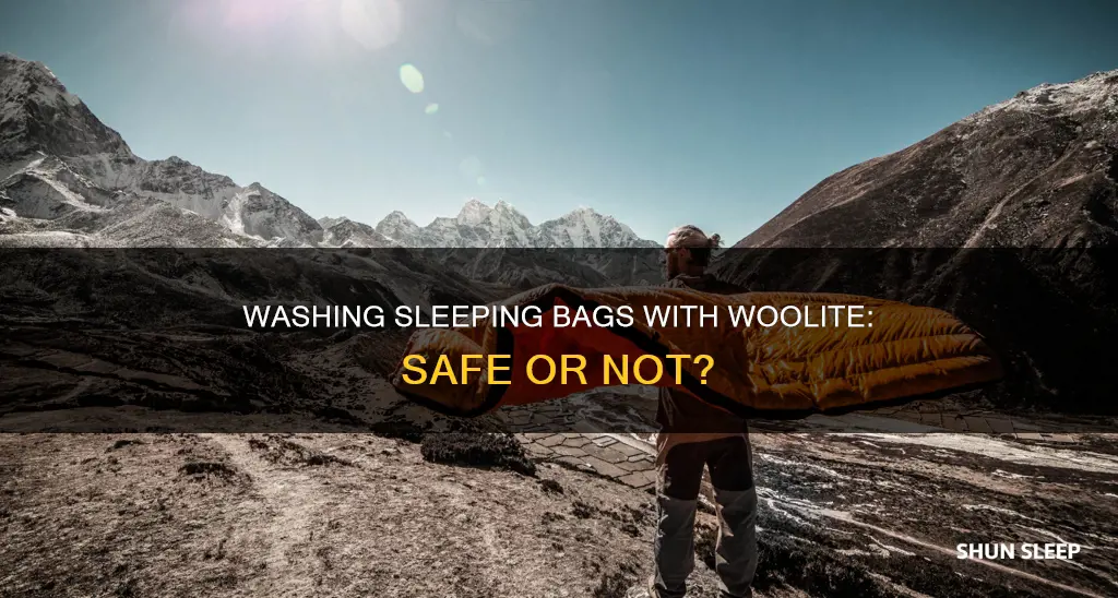 can i use woolite to wash a sleeping bag