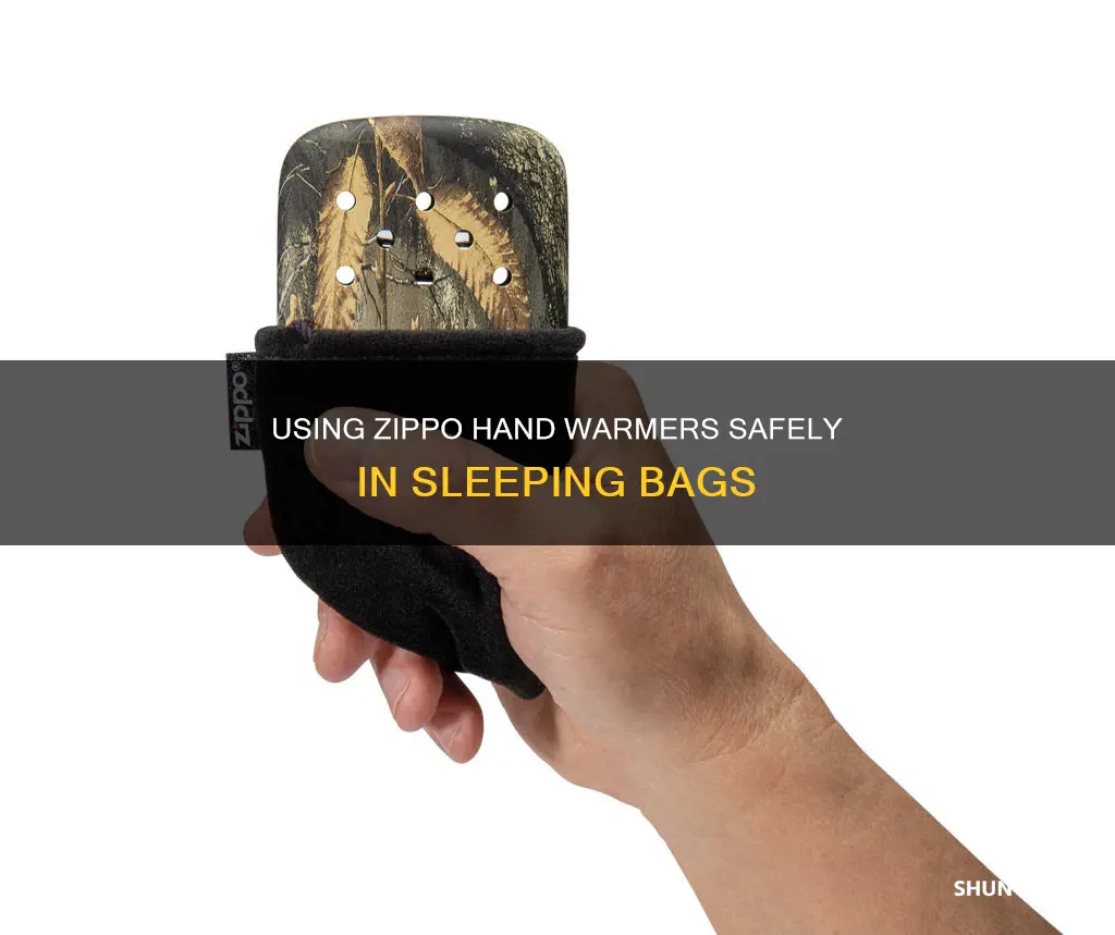 can i use zippo handwarmees in a sleeping bag