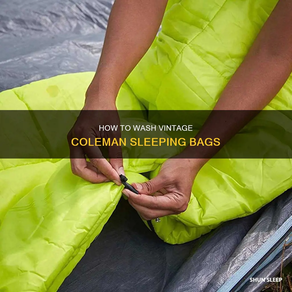 can i was old coleman sleeping bags