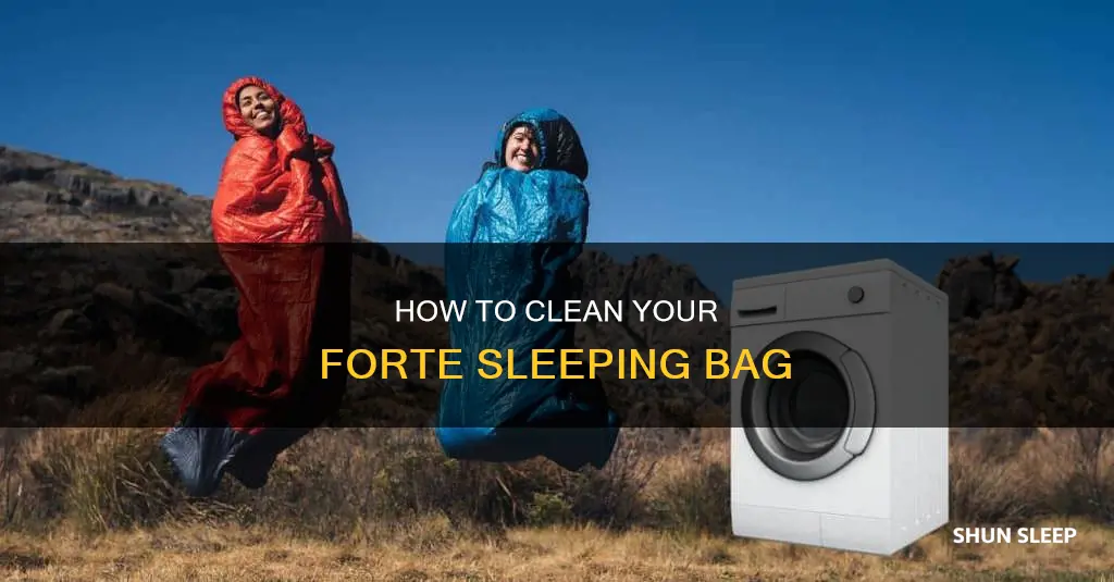 can i wash my forte sleeping bag