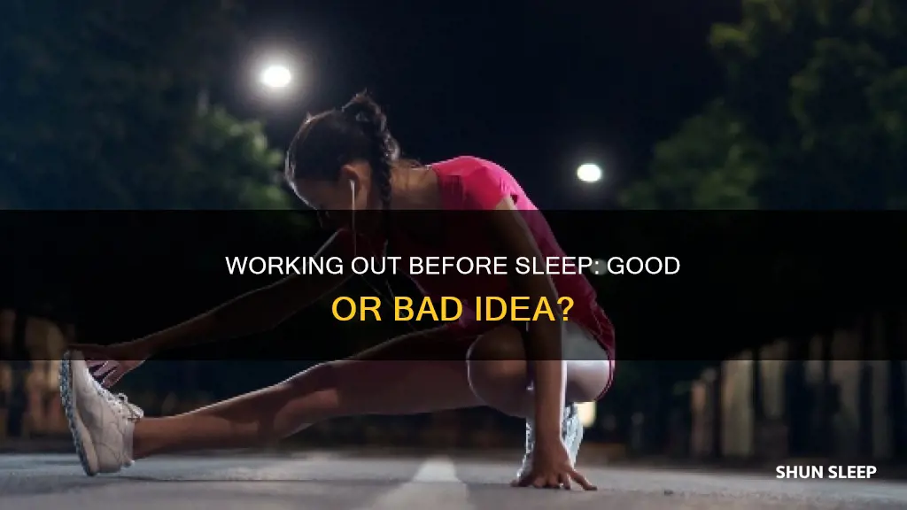 can i work out before sleep