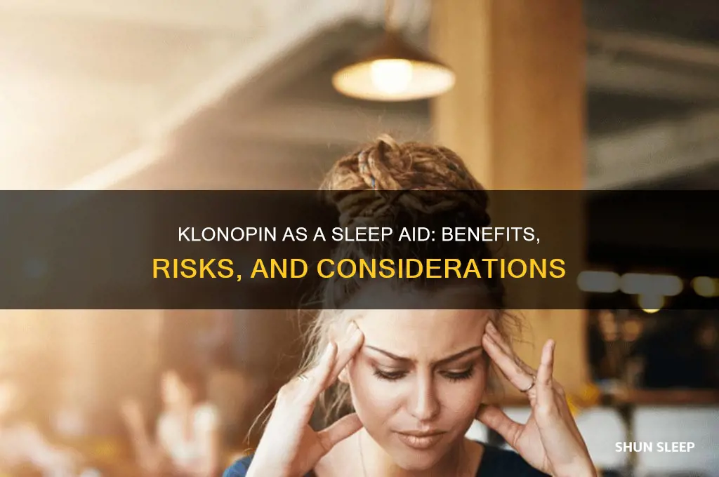 can klonopin help as a sleep aid