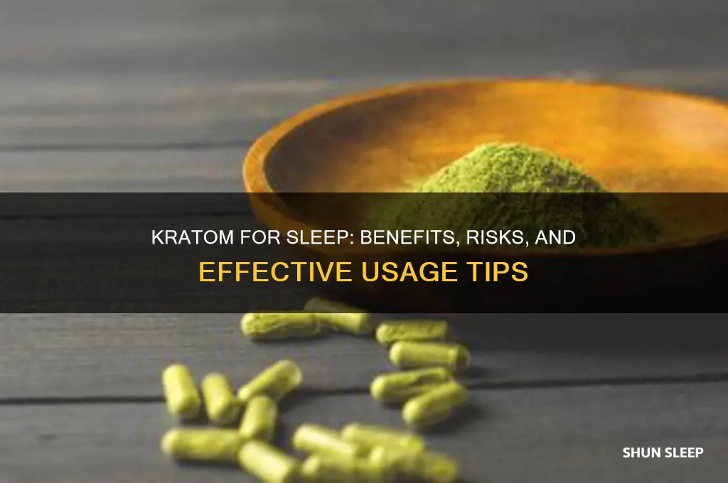 can kratom help with sleep