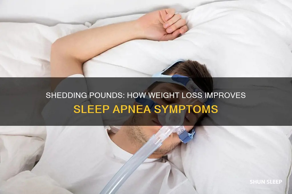 can large weight loss help sleep apnea