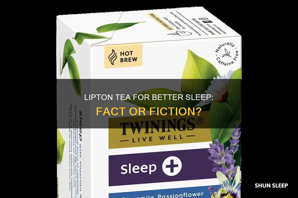 can lipton tea help you sleep
