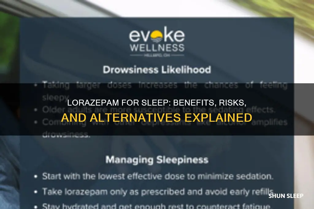can lorazepam help with sleep