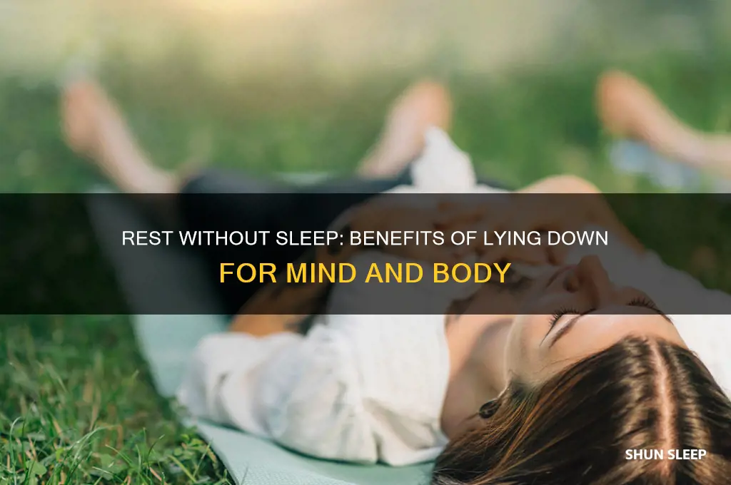can lying down without sleeping help