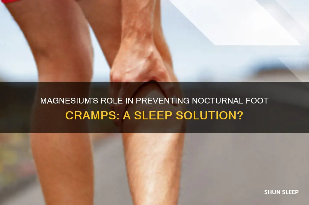 can magnesium help prevent foot cramping while sleeping