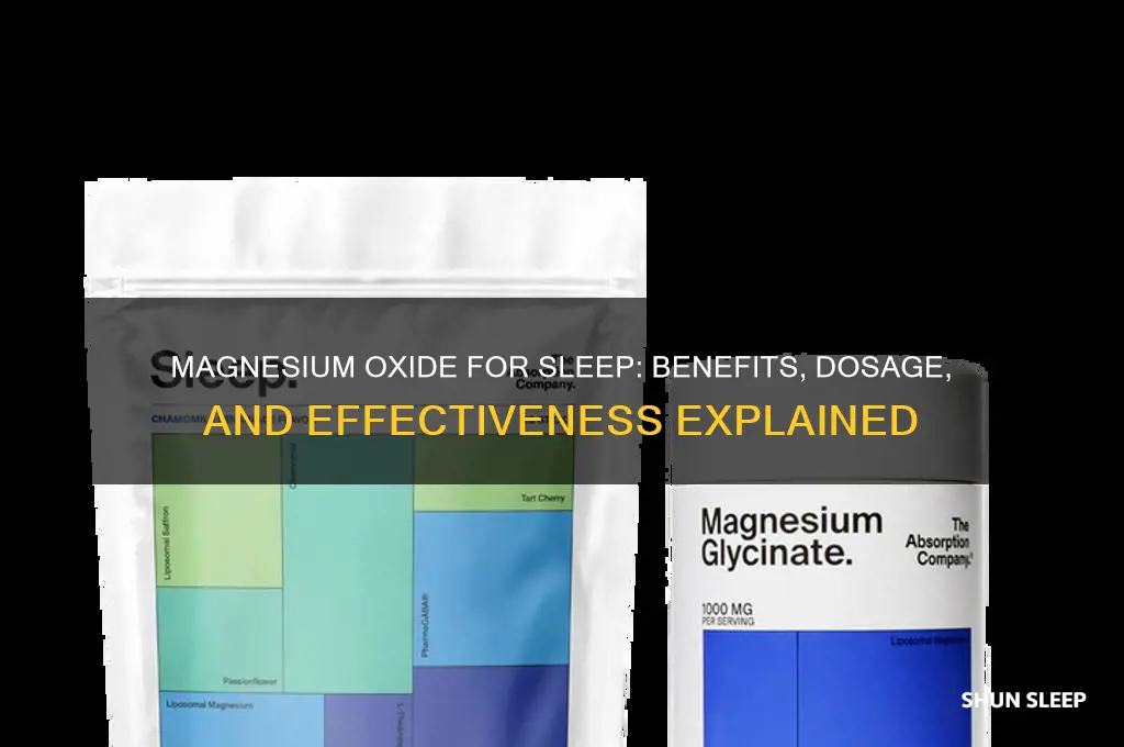 can magnesium oxide help you sleep