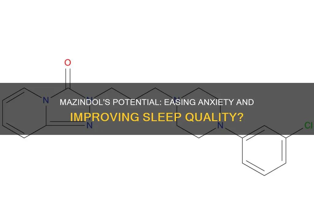 can mazindol help with anxiety and sleep