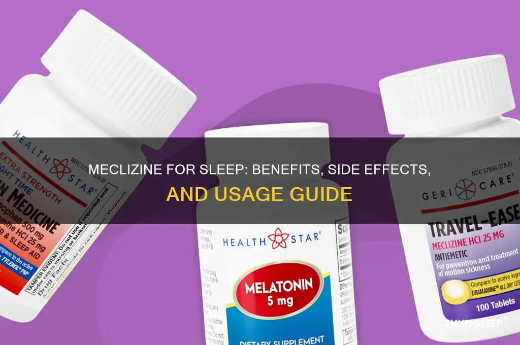 can meclizine help you sleep