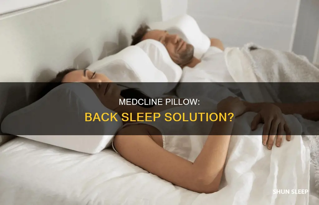 can medcline pillow be used to sleep on your back