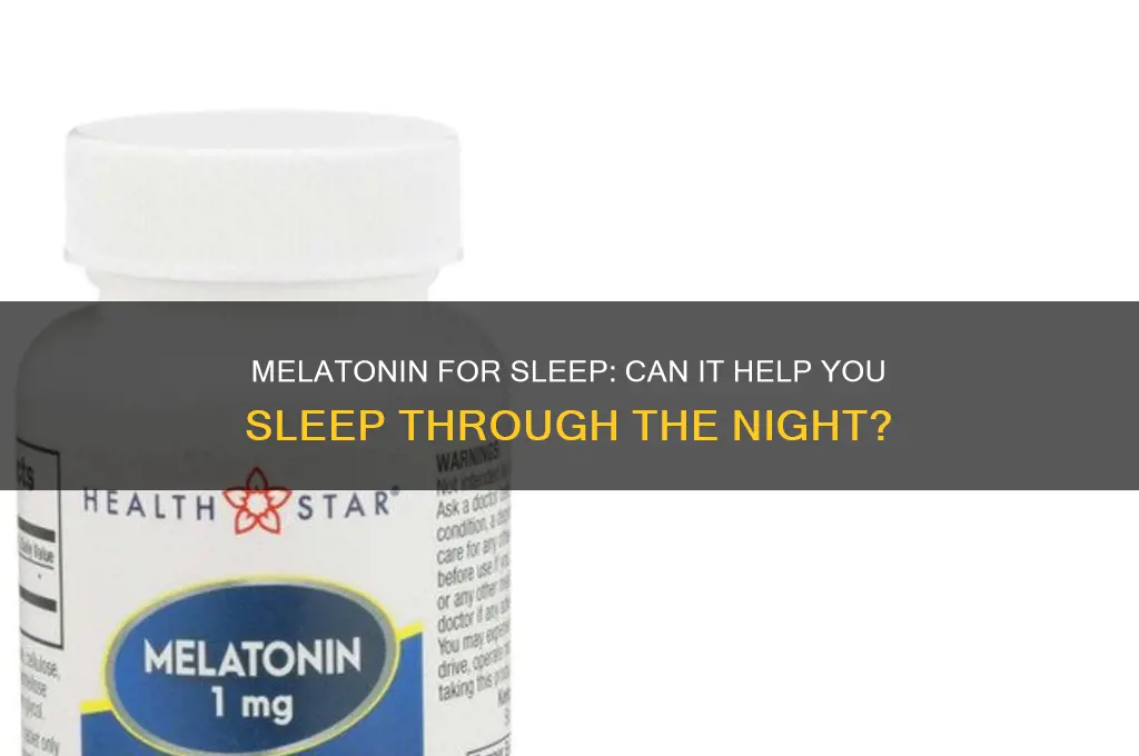 can melatonin help me sleep through the night