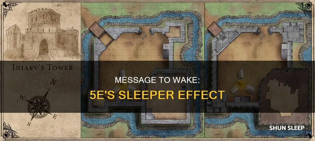 can message wake someone from sleep dnd 5e