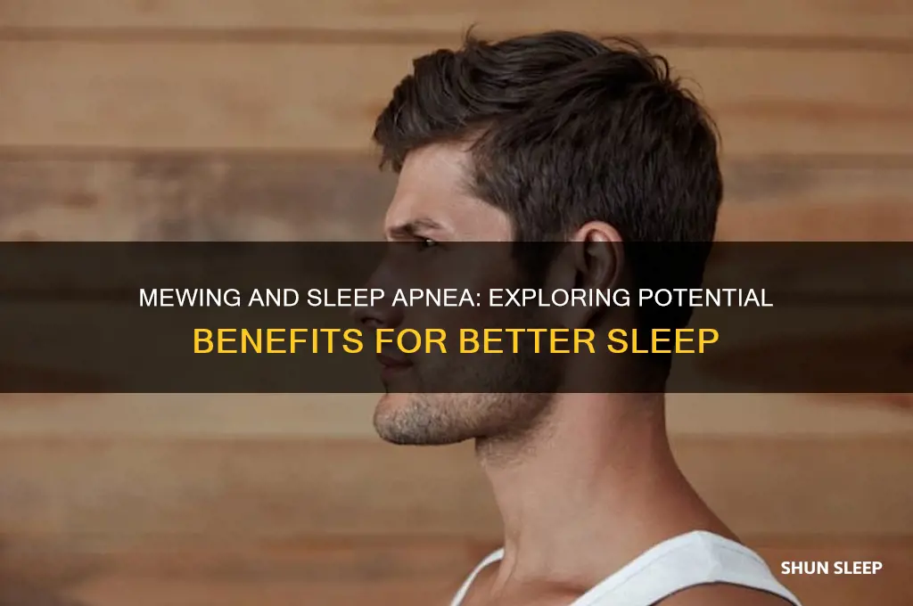 can mewing help sleep apnea