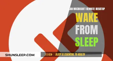 Microsoft Remote Desktop: Waking from Sleep Mode