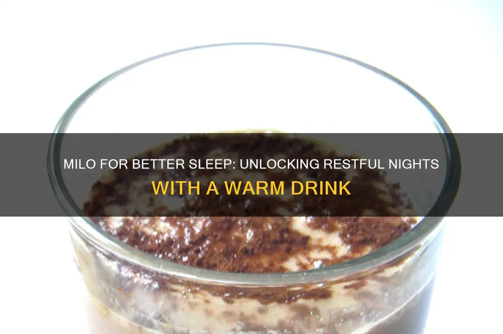 can milo help you sleep