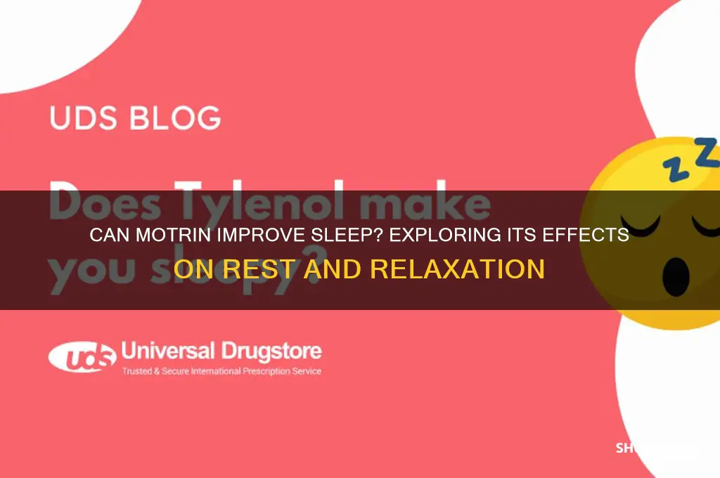 can motrin help you sleep