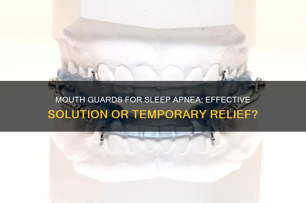 can mouth guard s help sleep apnea