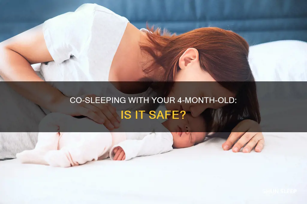can my 4 month old sleep with me