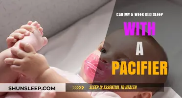 Pacifiers and Sleep: Safe for Five-Week-Olds?