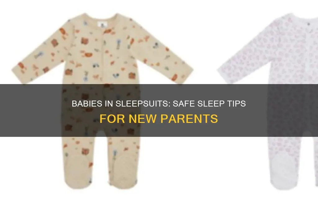 can my baby sleep in just a sleepsuit