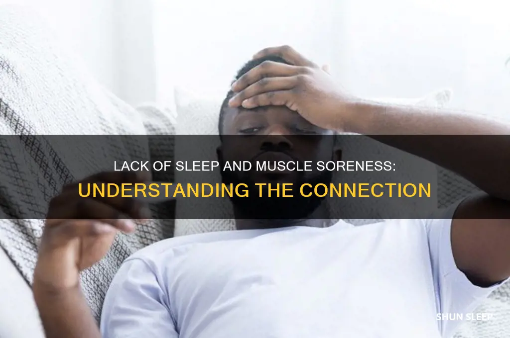 can my muscles get sore little sleep