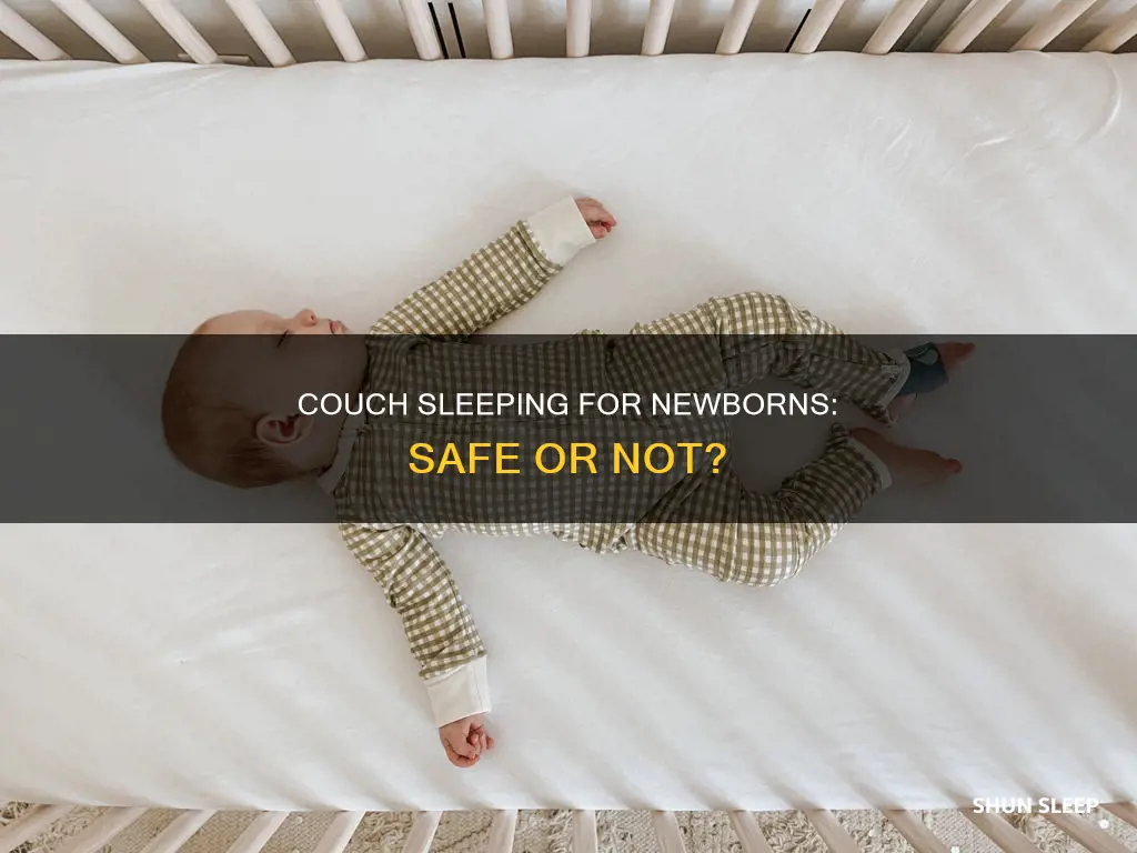 can my newborn sleep on the couch