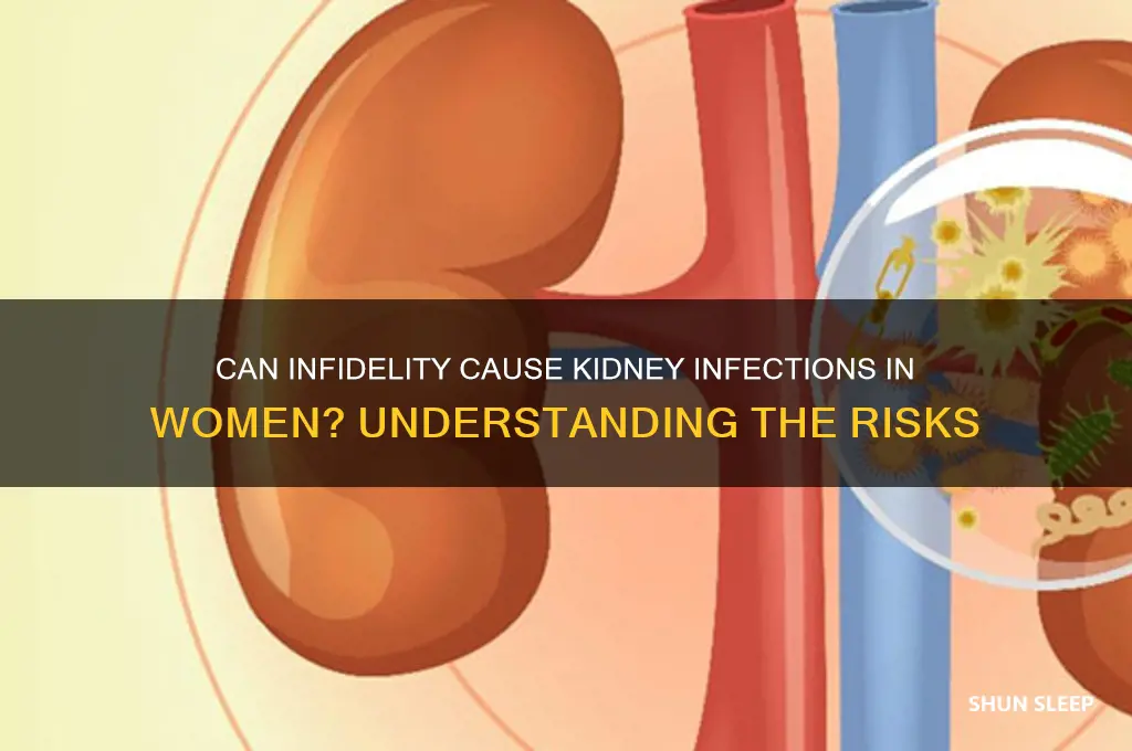 can my wife get a kidney infection by sleeping around