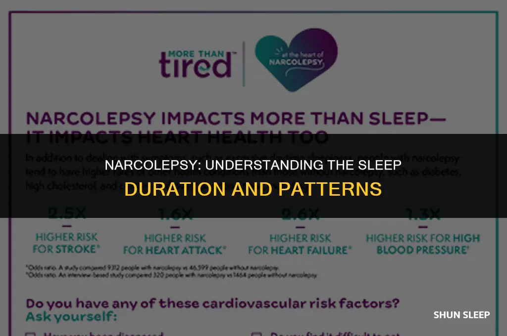 can narcolepsy cause you to sleep for many hours