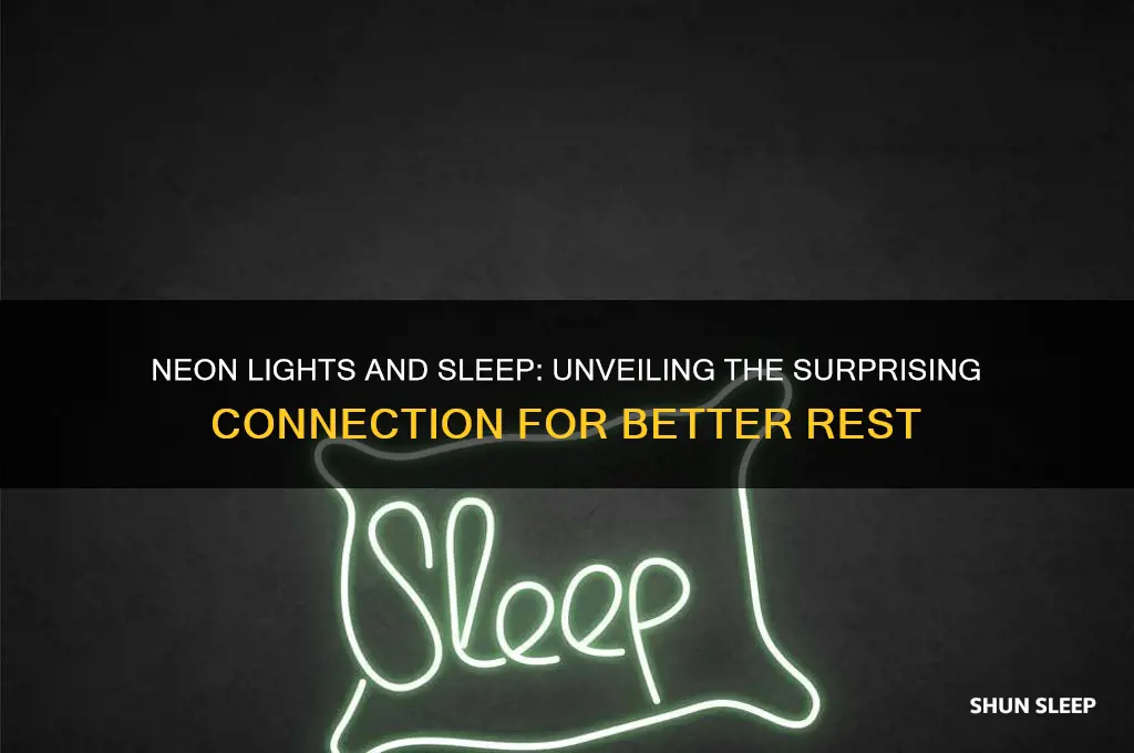 can neon lights help sleep