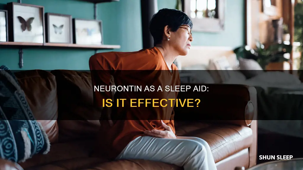 can neurontin be used as a sleep aid