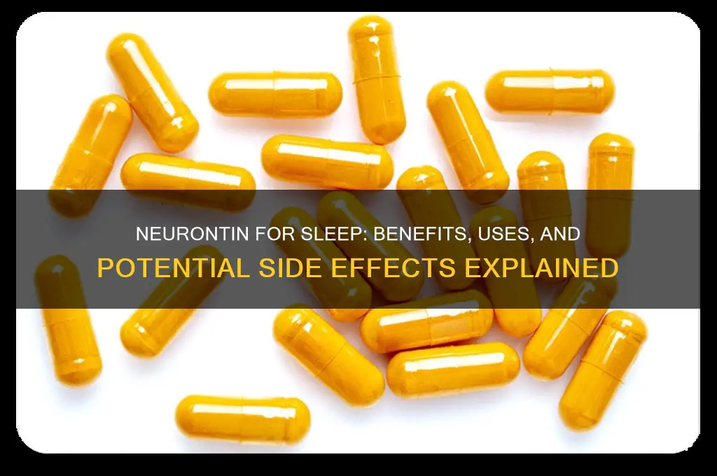 can neurontin help with sleep