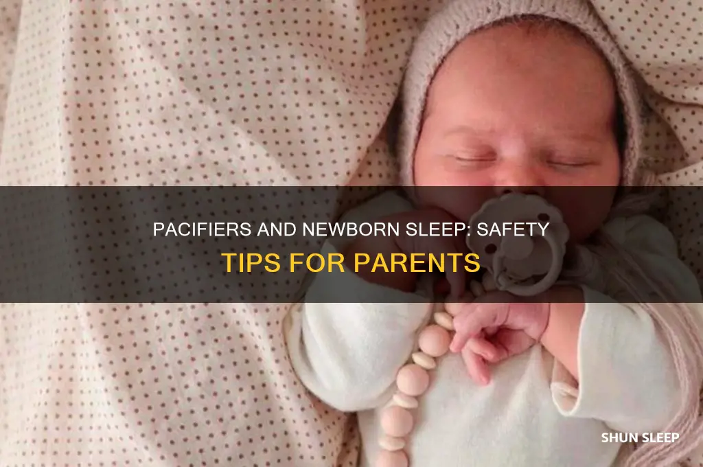 can newborn babies sleep with pacifiers