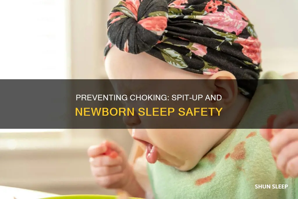 can newborn choke on spit up in sleep
