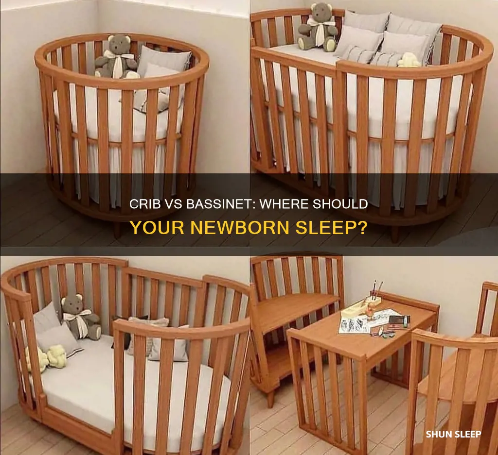 can newborn sleep in crib instead of bassinet