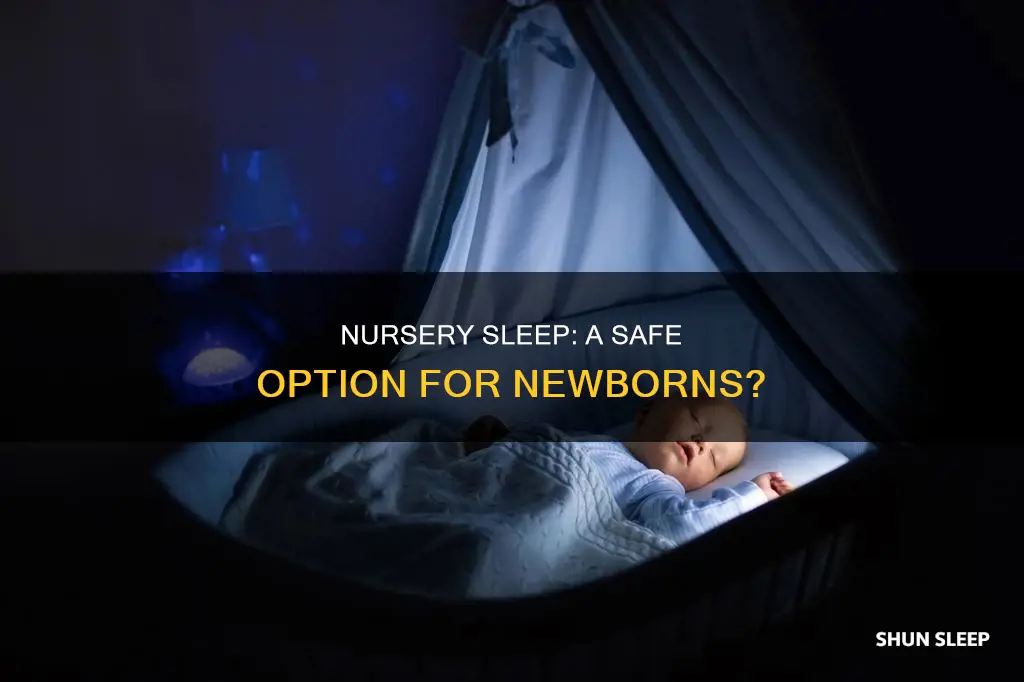 can newborn sleep in nursery
