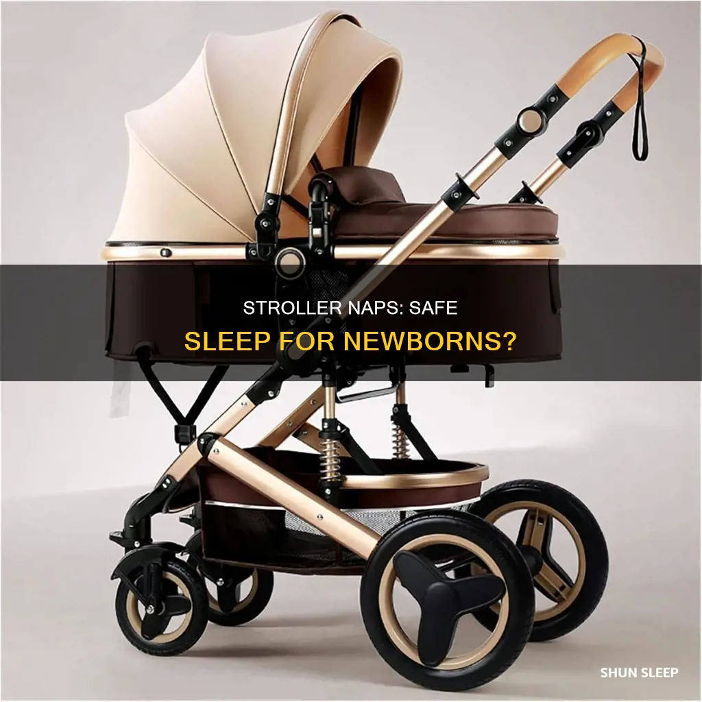 can newborn sleep in stroller